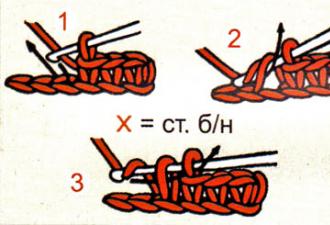 Техника вязания крючком Круговое вязание на воздушной цепочке